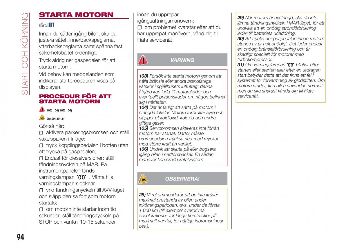 Fiat Tipo combi instruktionsbok / page 96