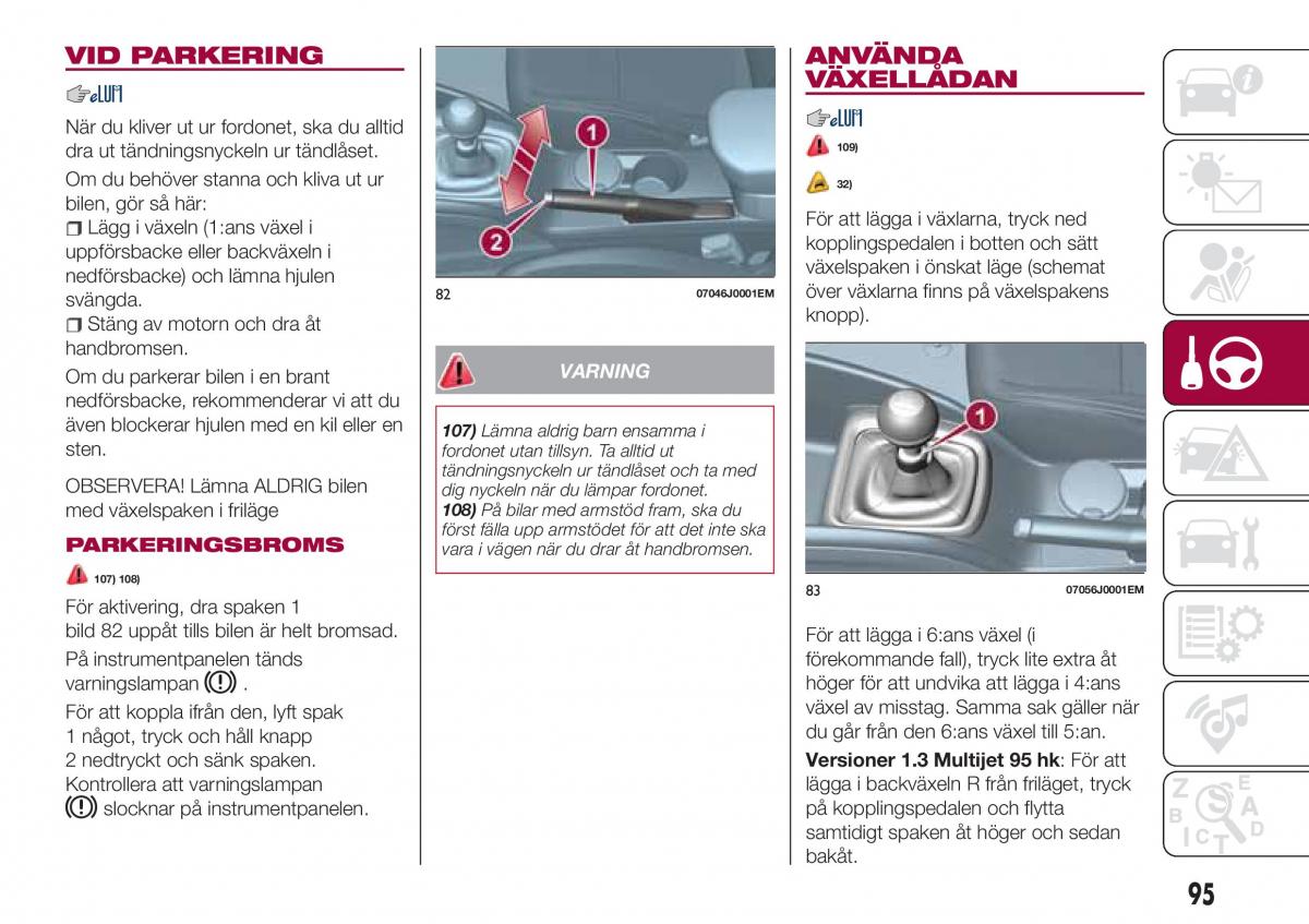 Fiat Tipo combi instruktionsbok / page 97