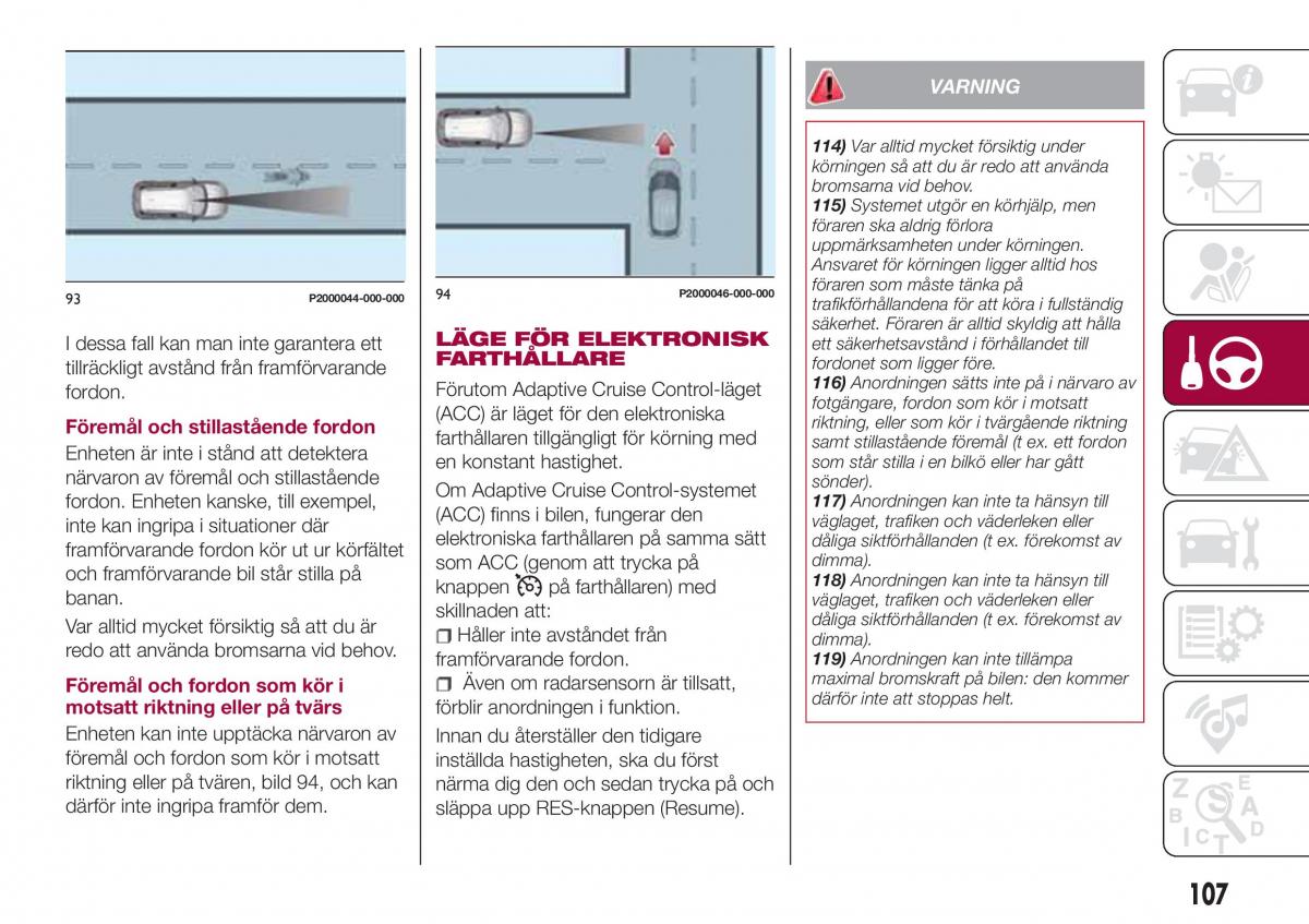 Fiat Tipo combi instruktionsbok / page 109