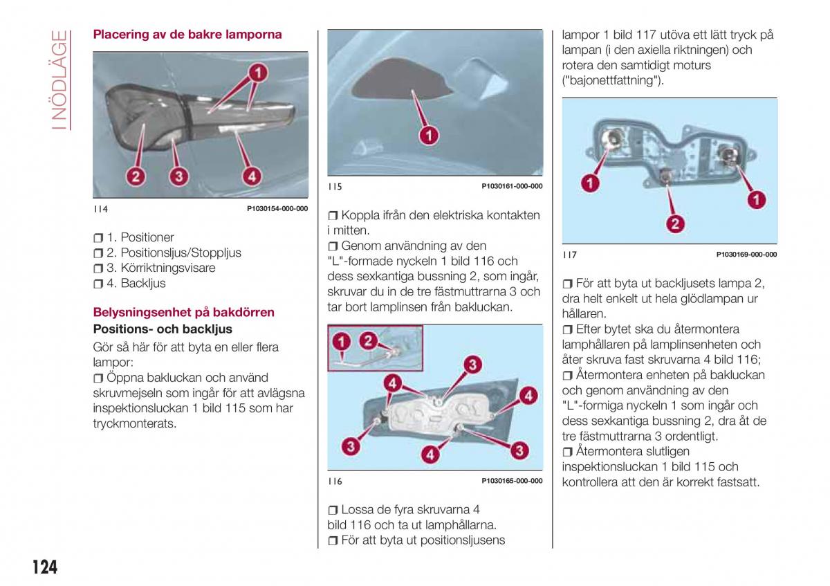 Fiat Tipo combi instruktionsbok / page 126