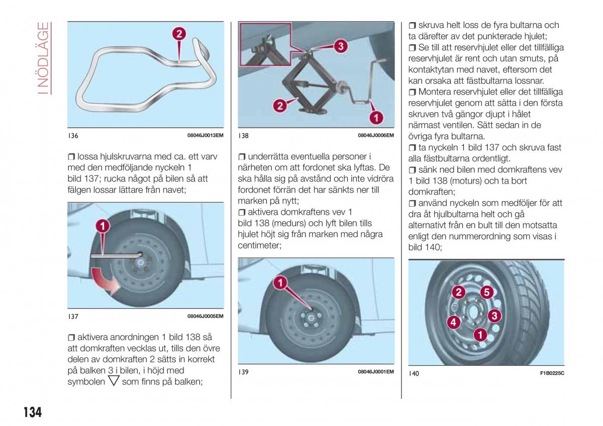 Fiat Tipo combi instruktionsbok / page 136