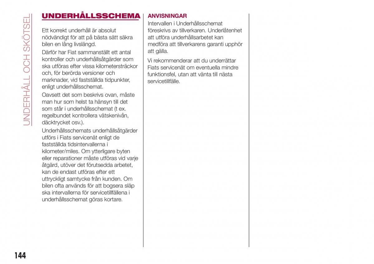 Fiat Tipo combi instruktionsbok / page 146