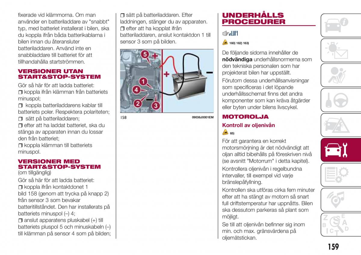 Fiat Tipo combi instruktionsbok / page 161