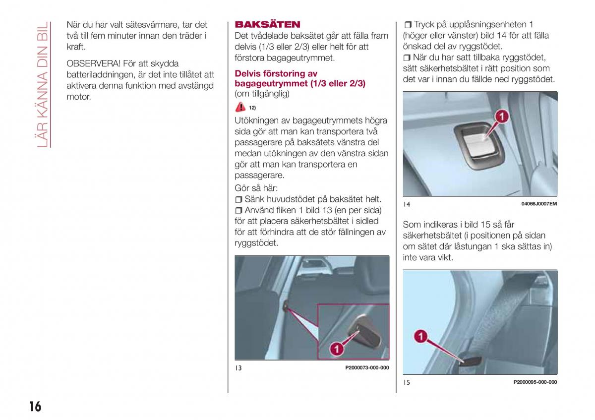 Fiat Tipo combi instruktionsbok / page 18