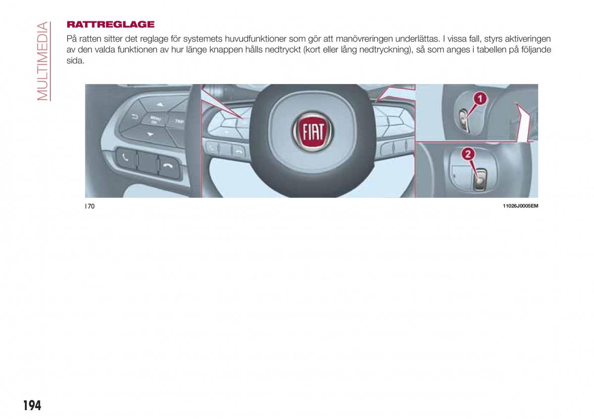 Fiat Tipo combi instruktionsbok / page 196