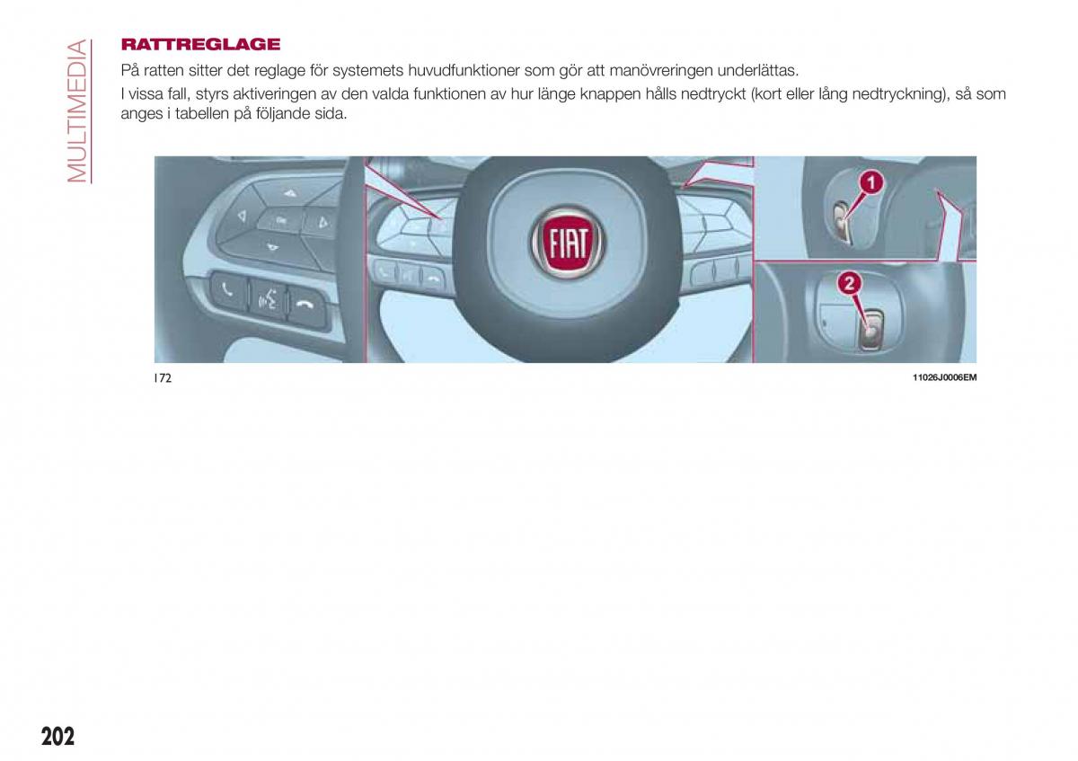 Fiat Tipo combi instruktionsbok / page 204