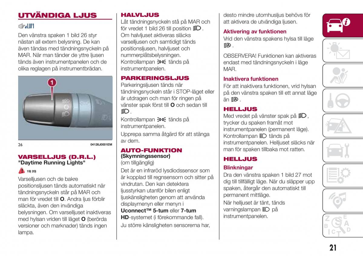 Fiat Tipo combi instruktionsbok / page 23