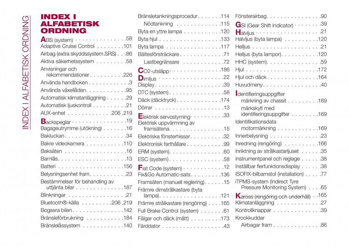 Fiat Tipo combi instruktionsbok / page 232