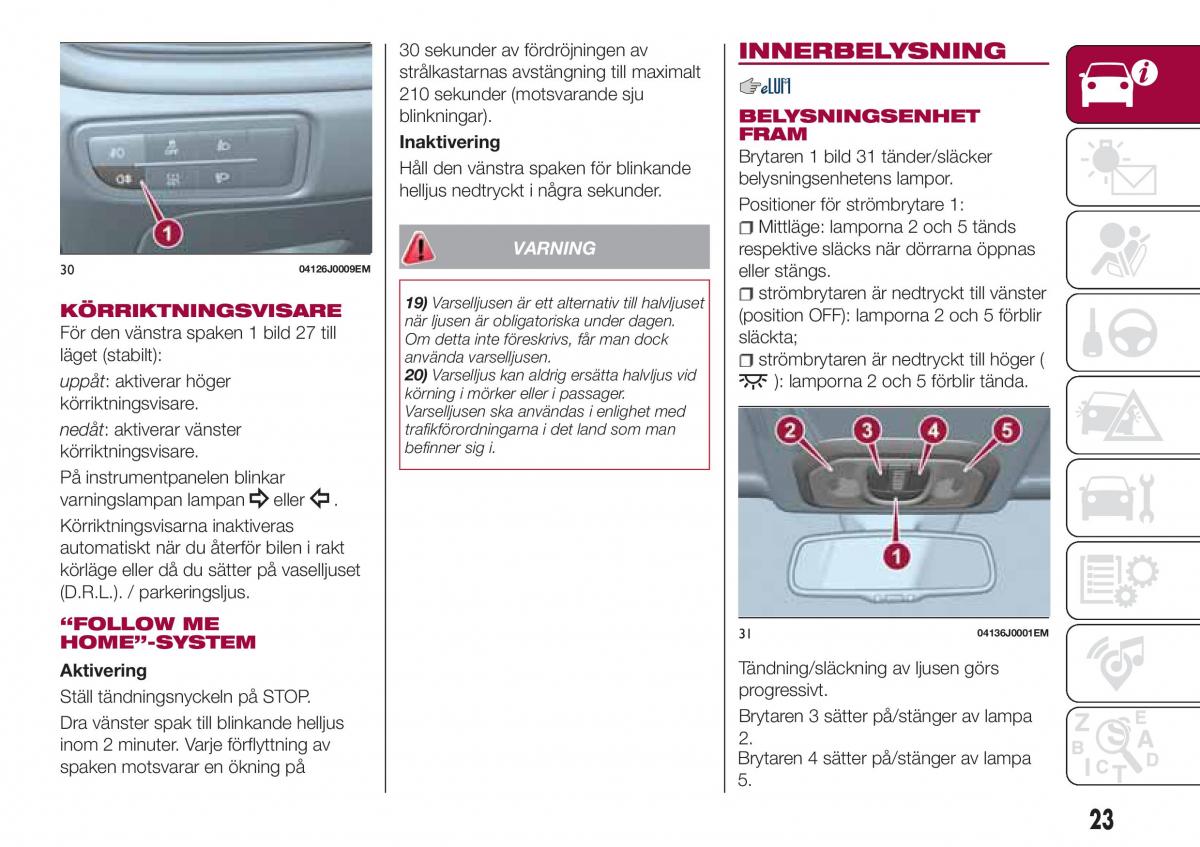 Fiat Tipo combi instruktionsbok / page 25