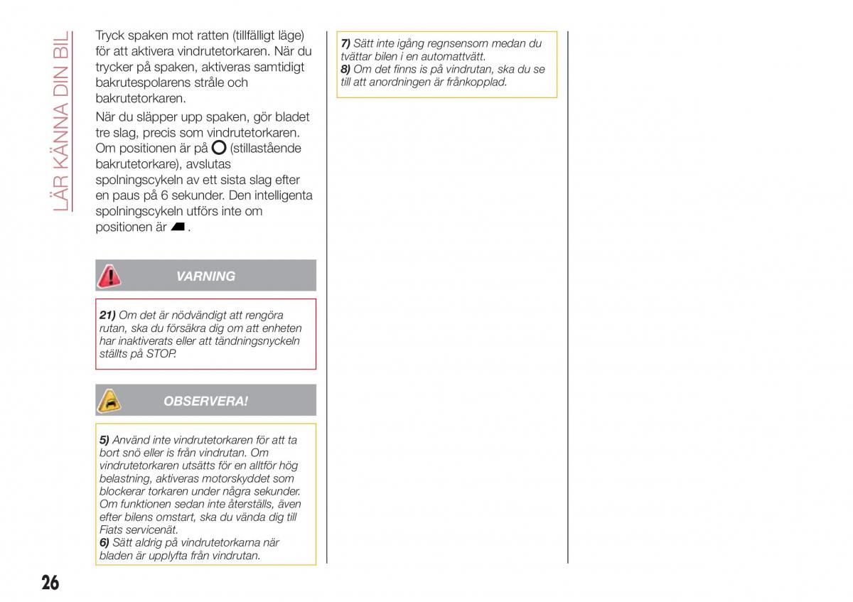 Fiat Tipo combi instruktionsbok / page 28