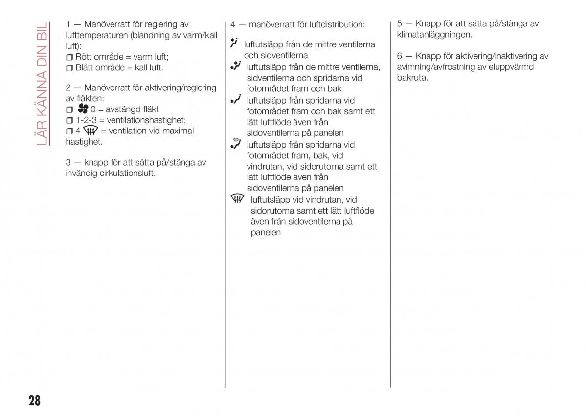 Fiat Tipo combi instruktionsbok / page 30