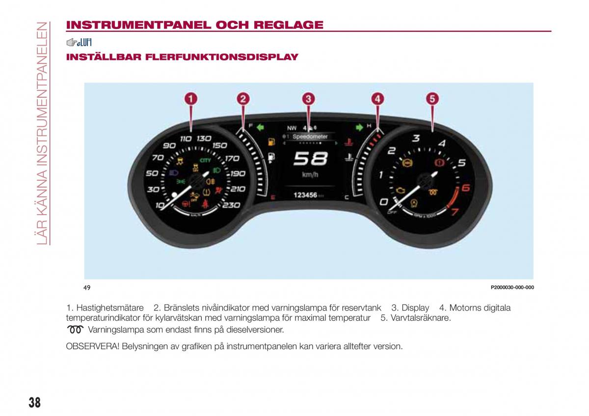 Fiat Tipo combi instruktionsbok / page 40