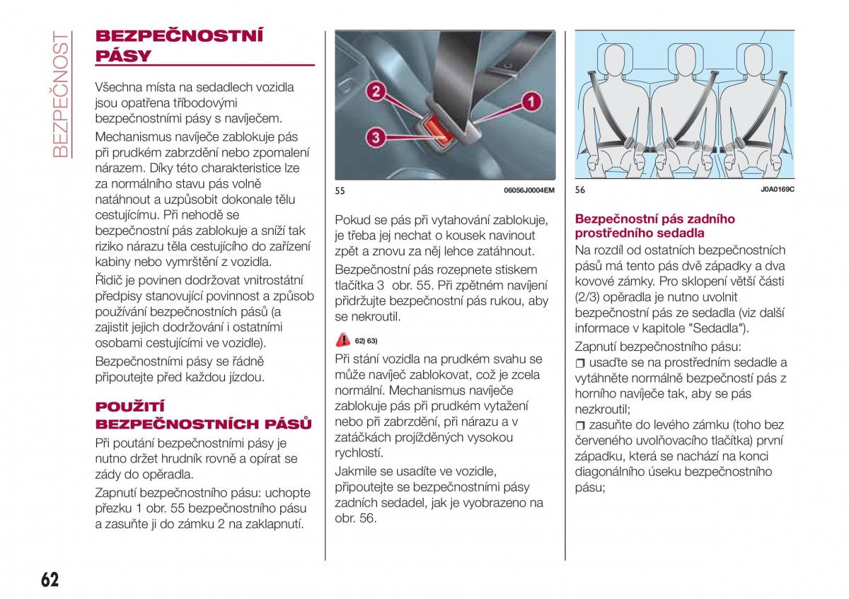 Fiat Tipo sedan navod k obsludze / page 64