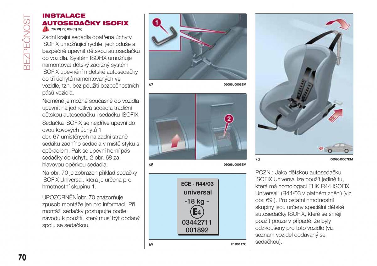 Fiat Tipo sedan navod k obsludze / page 72