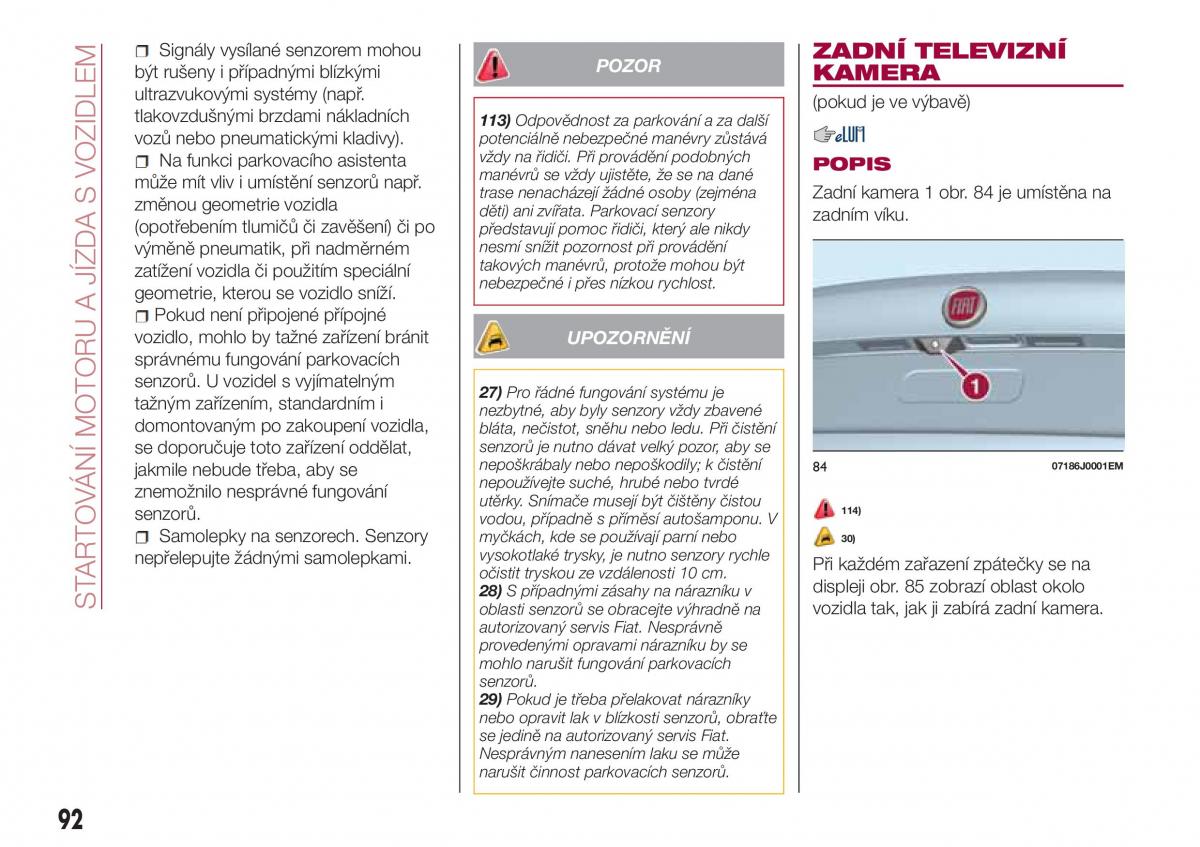 Fiat Tipo sedan navod k obsludze / page 94