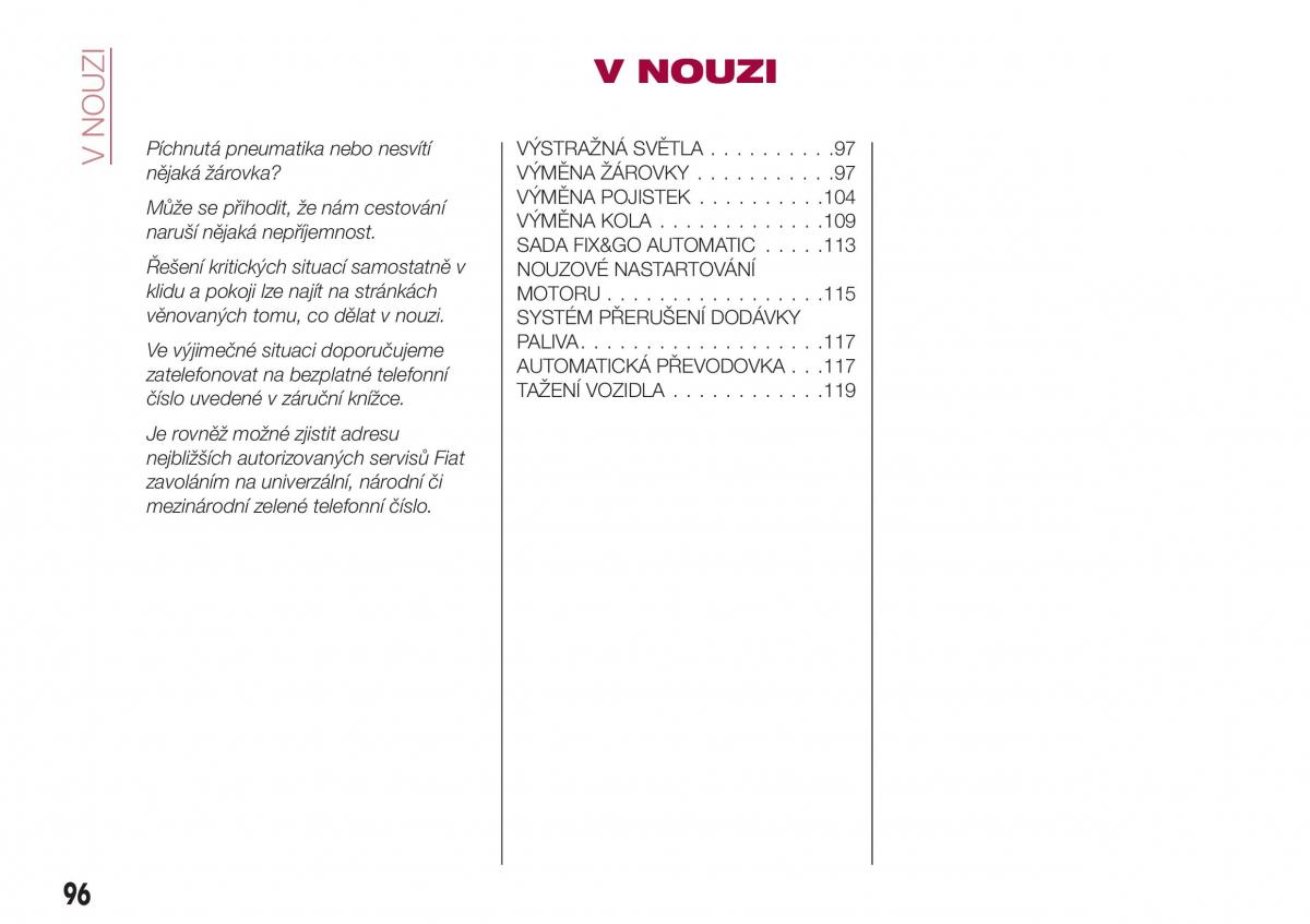 Fiat Tipo sedan navod k obsludze / page 98