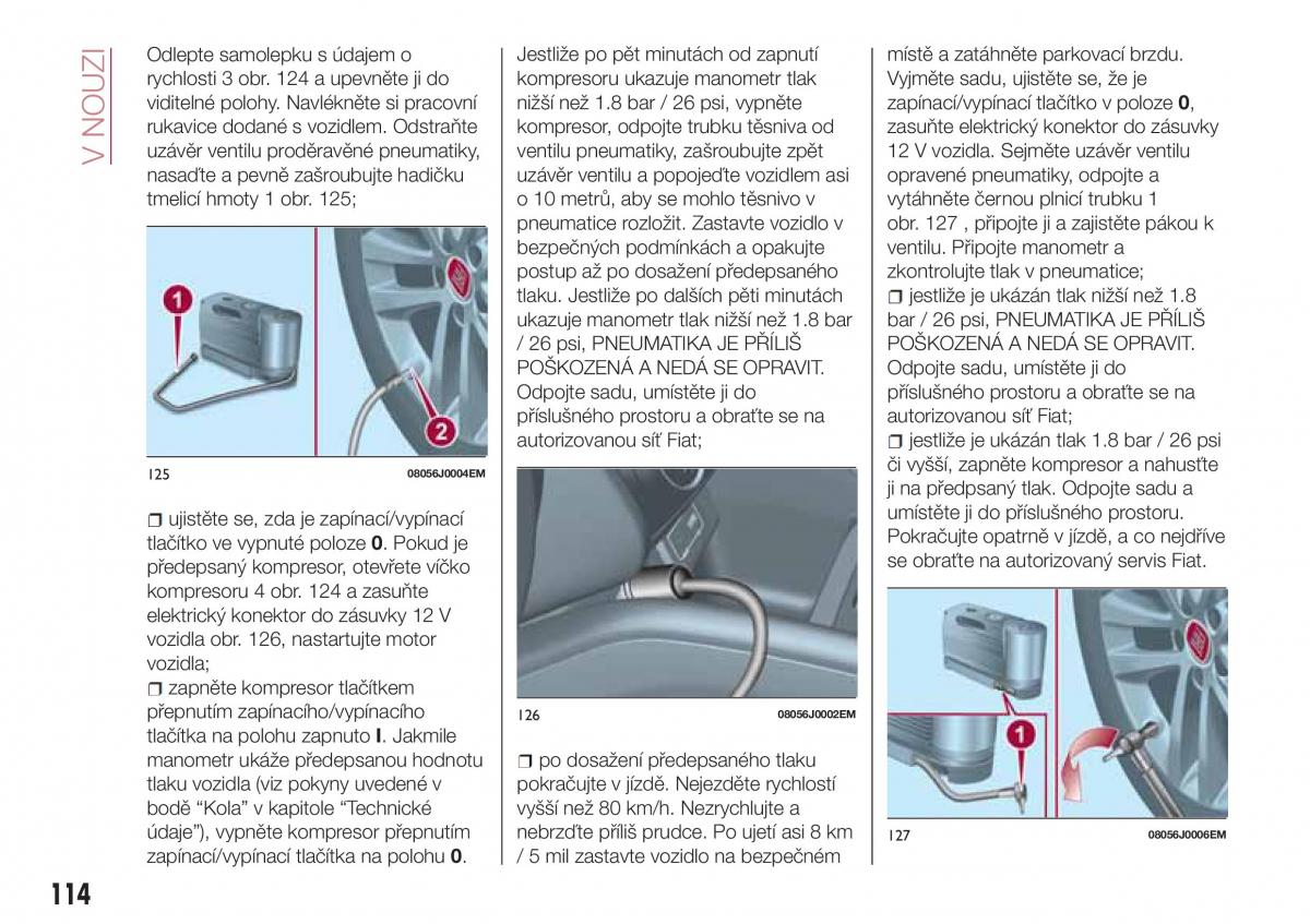 Fiat Tipo sedan navod k obsludze / page 116