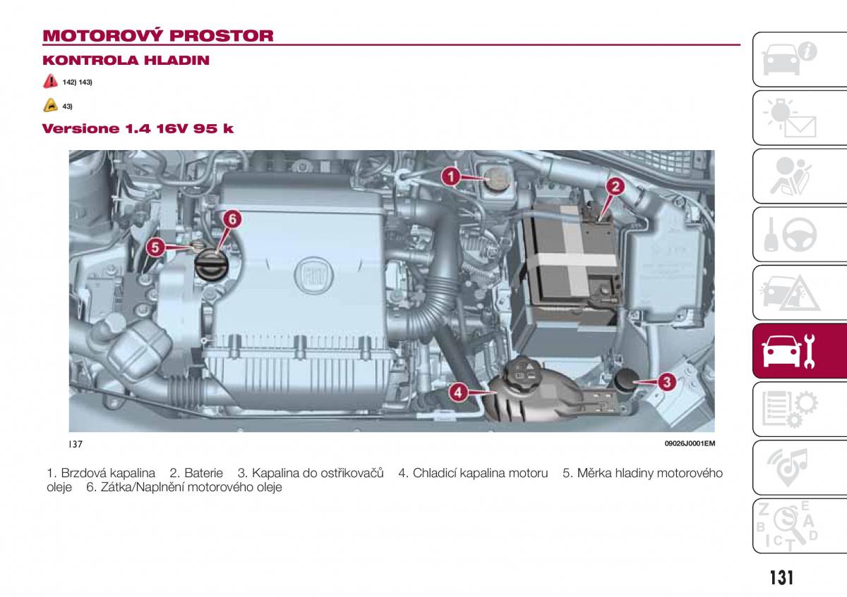 Fiat Tipo sedan navod k obsludze / page 133