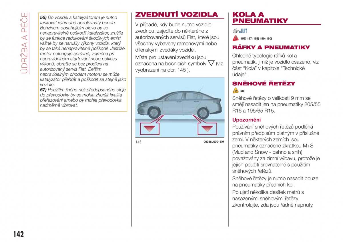 Fiat Tipo sedan navod k obsludze / page 144