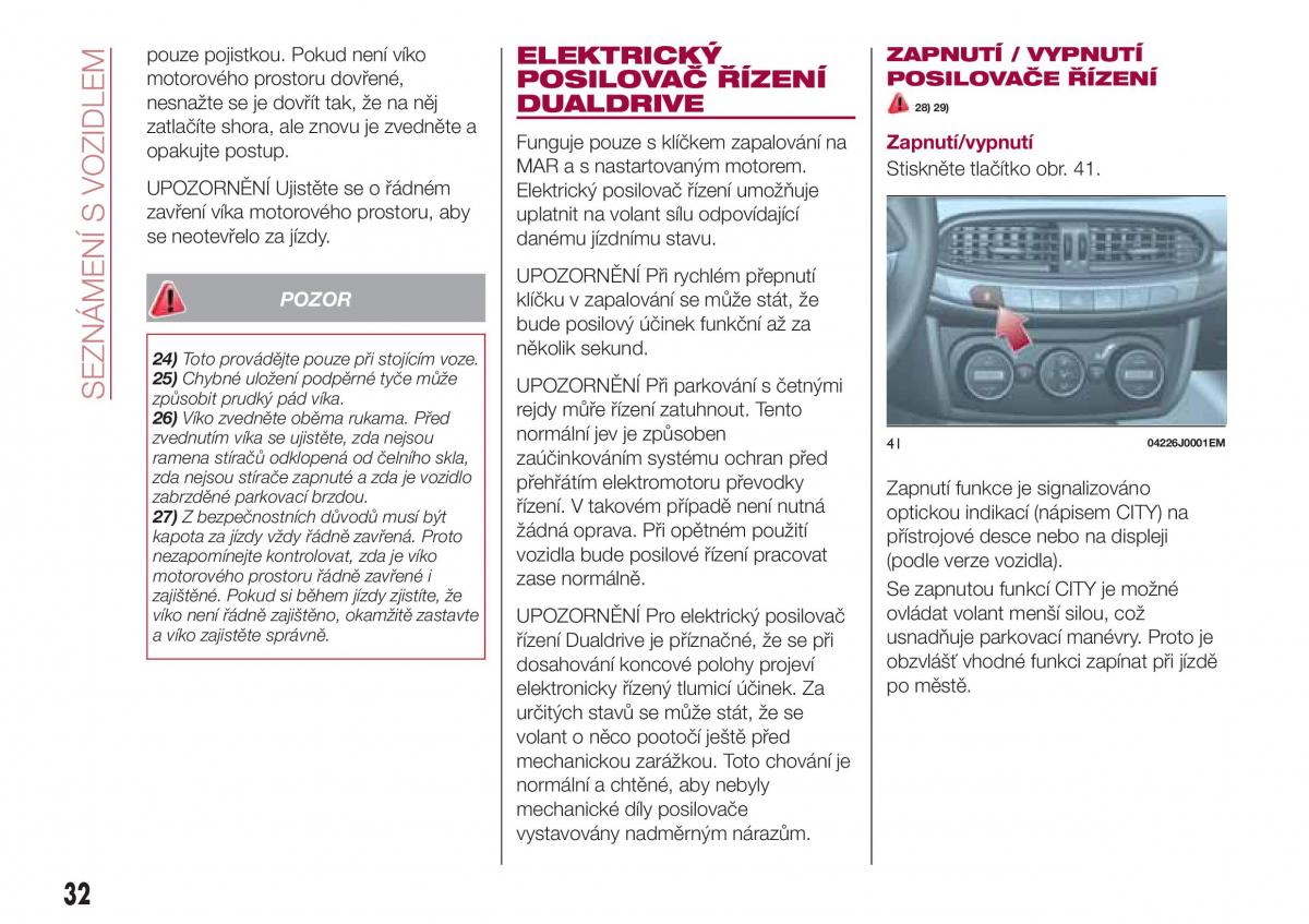 Fiat Tipo sedan navod k obsludze / page 34