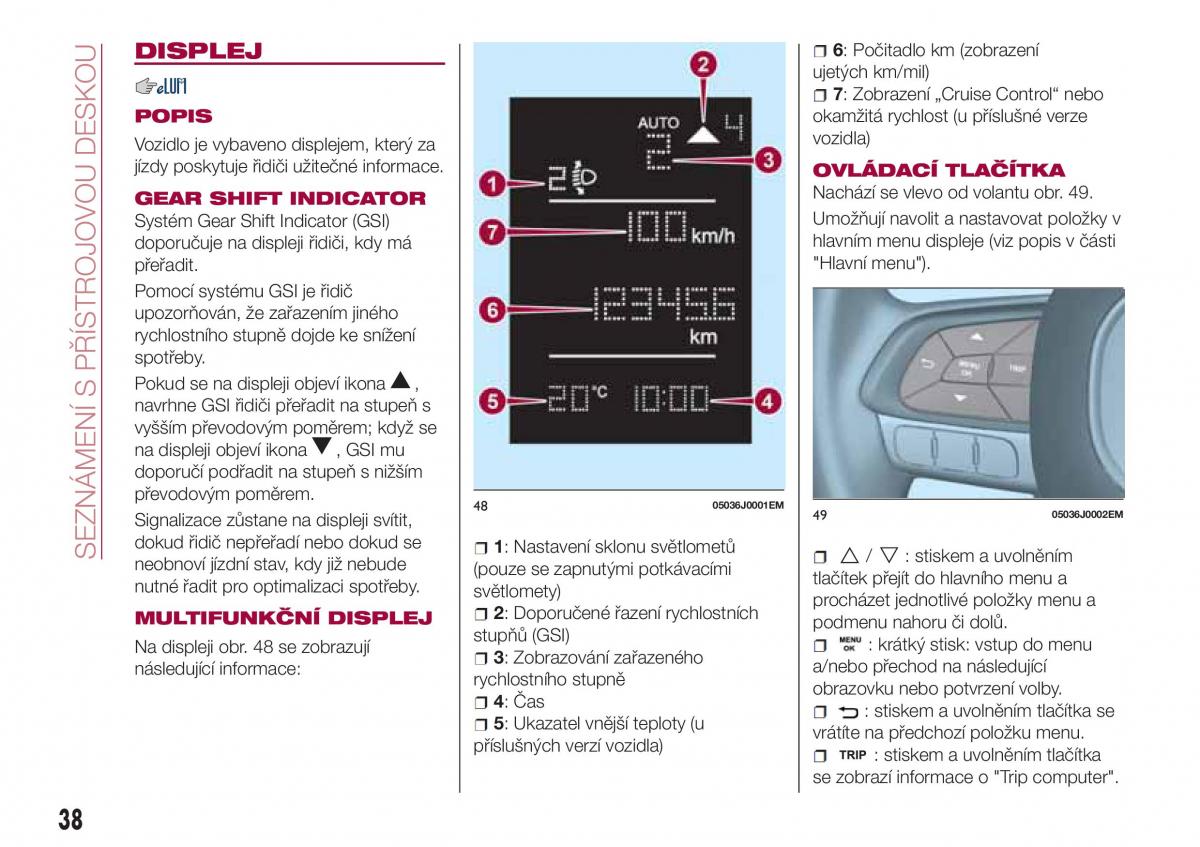 Fiat Tipo sedan navod k obsludze / page 40