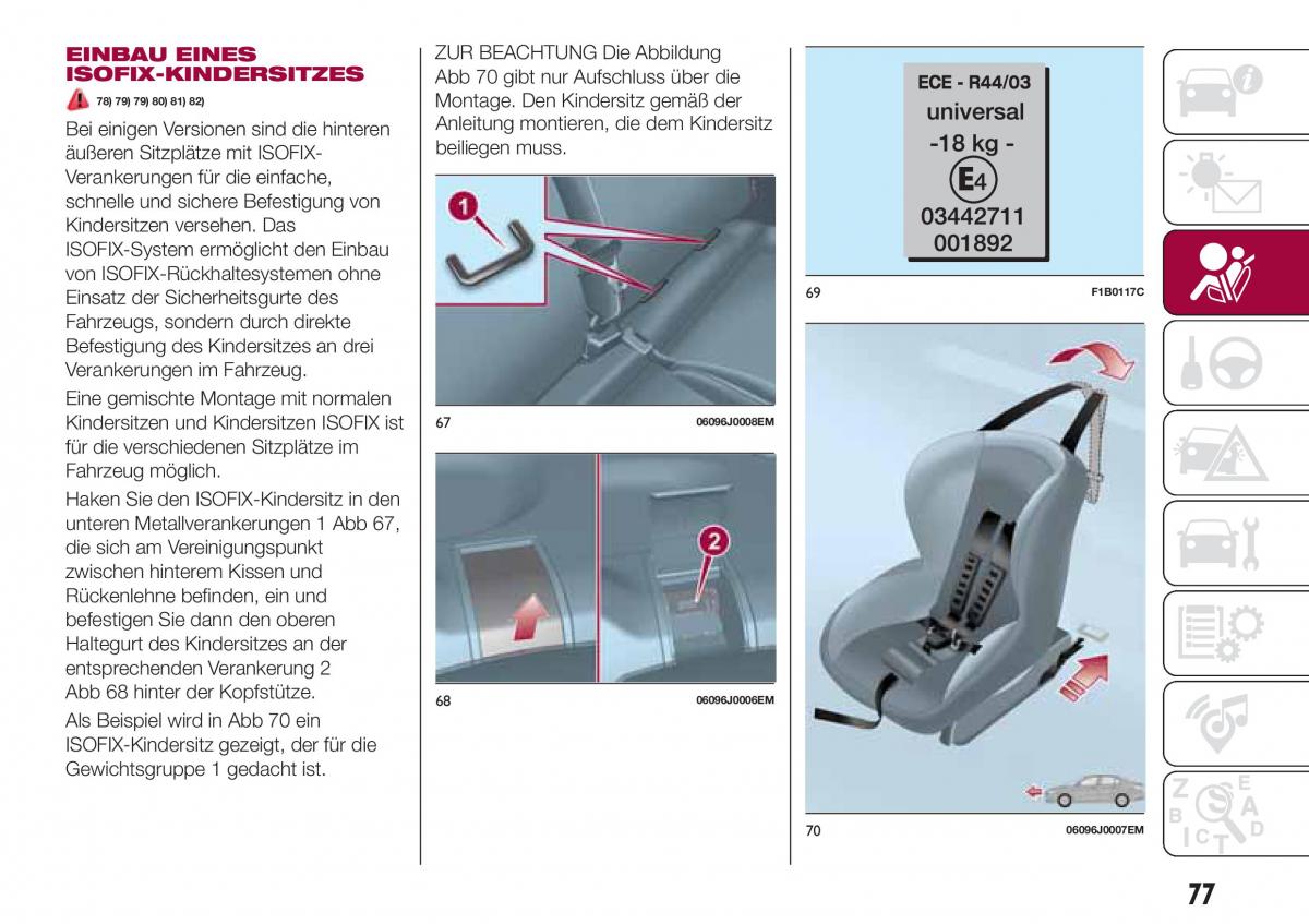 Fiat Tipo sedan Handbuch / page 79