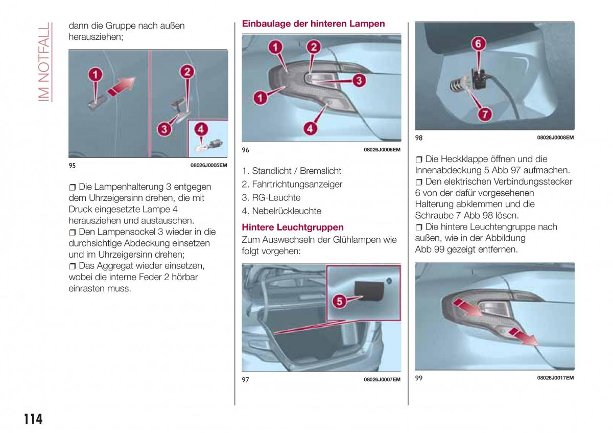 Fiat Tipo sedan Handbuch / page 116