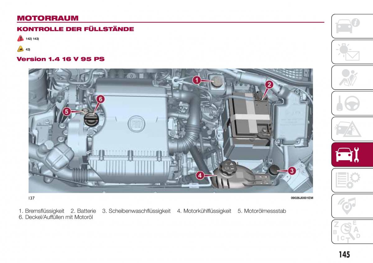 Fiat Tipo sedan Handbuch / page 147