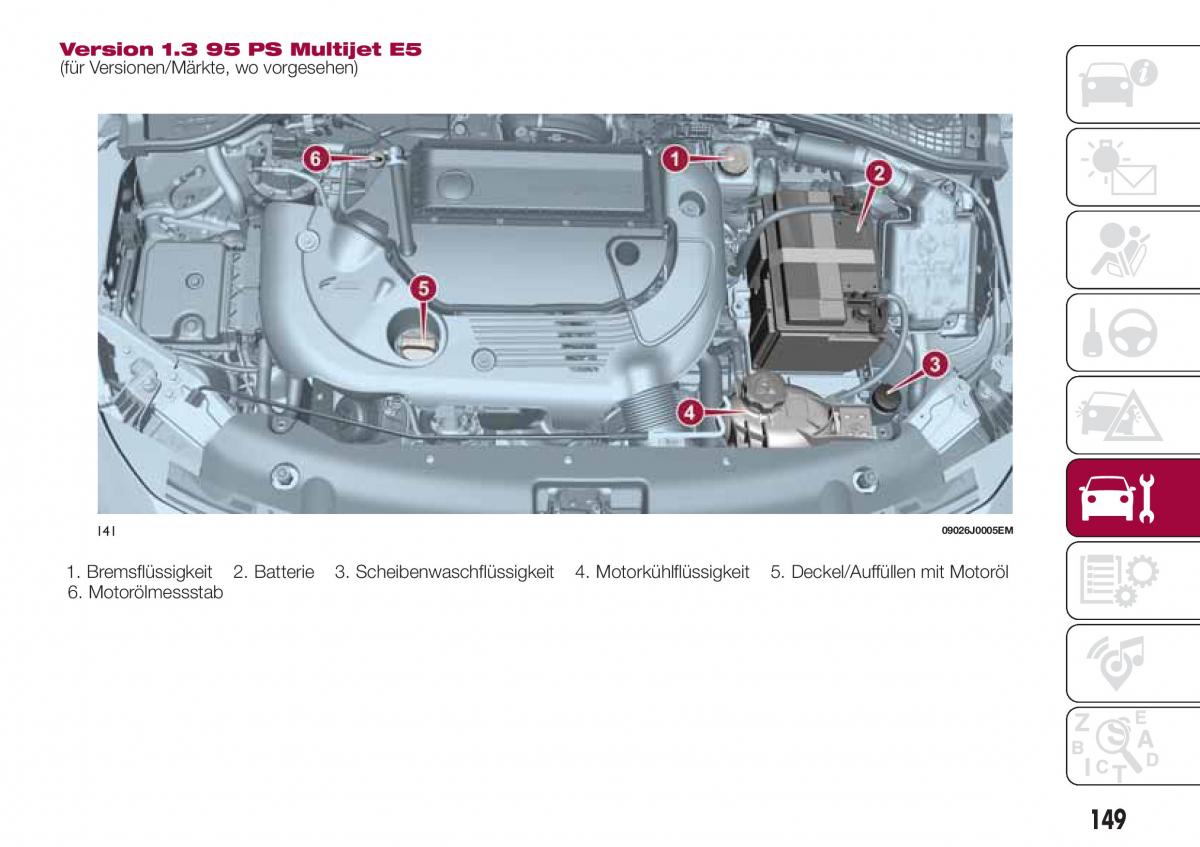 Fiat Tipo sedan Handbuch / page 151