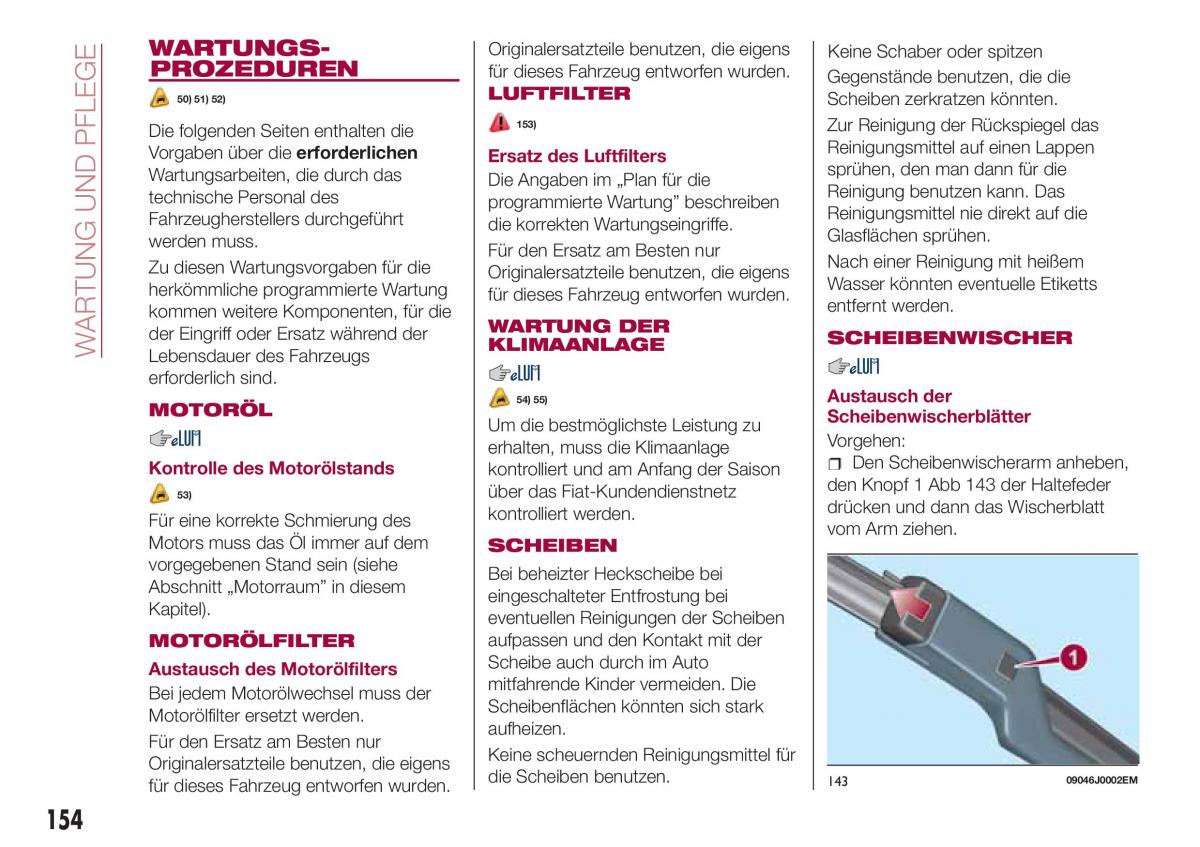 Fiat Tipo sedan Handbuch / page 156