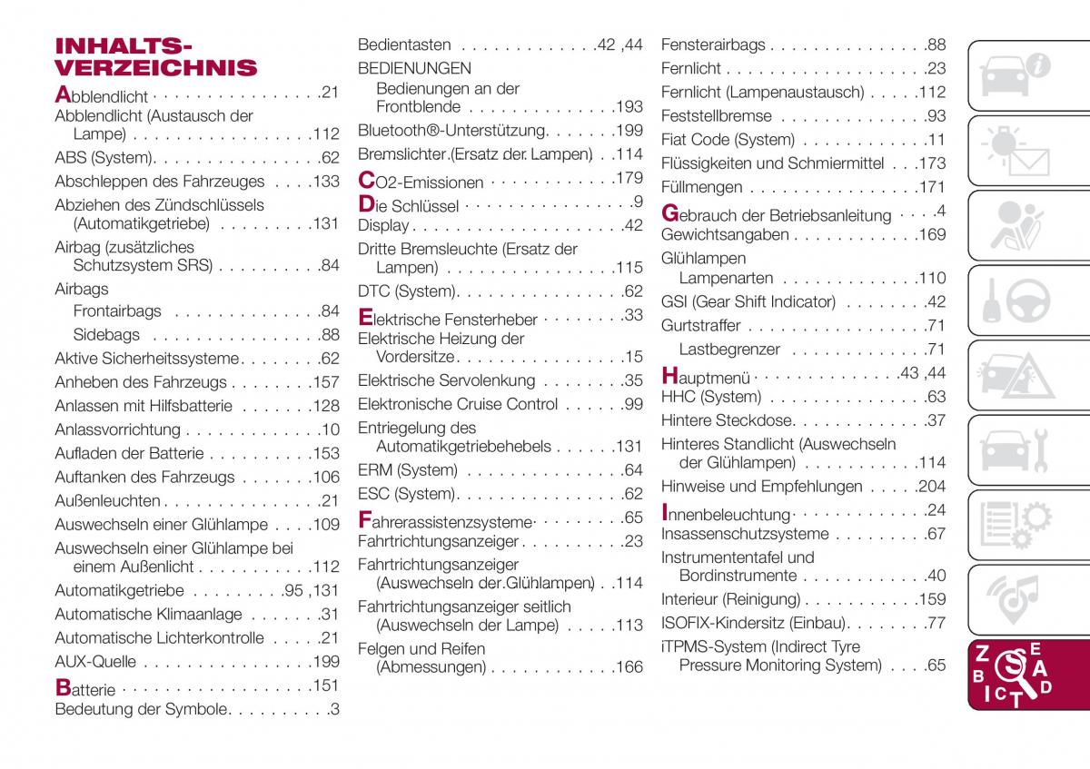 Fiat Tipo sedan Handbuch / page 219