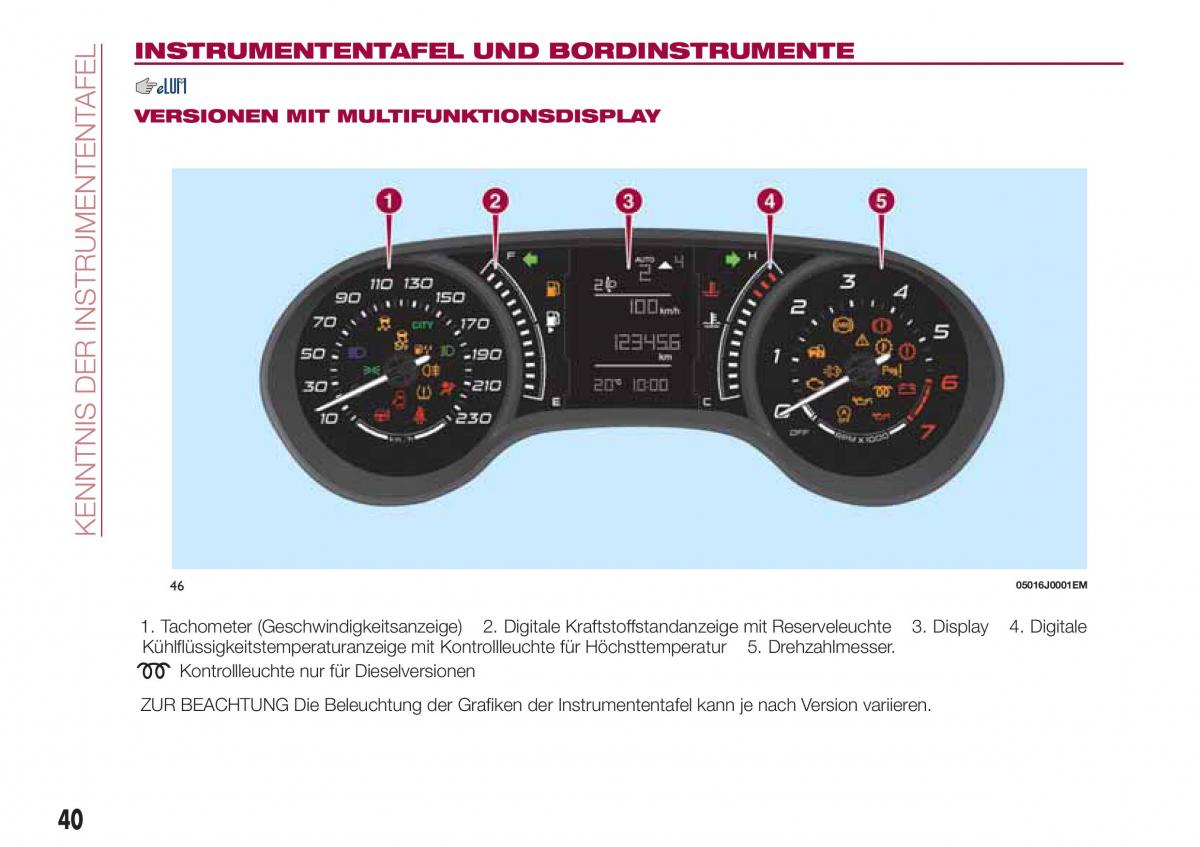 Fiat Tipo sedan Handbuch / page 42