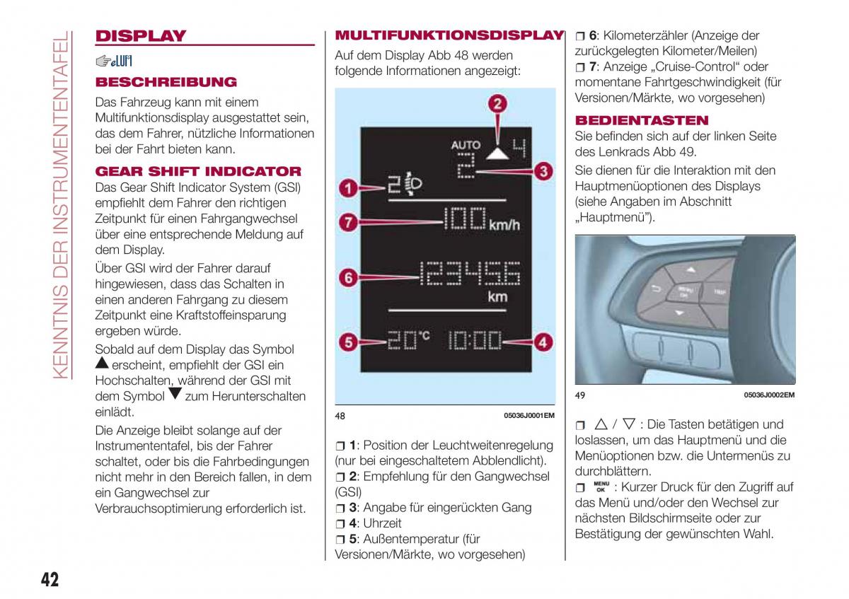 Fiat Tipo sedan Handbuch / page 44