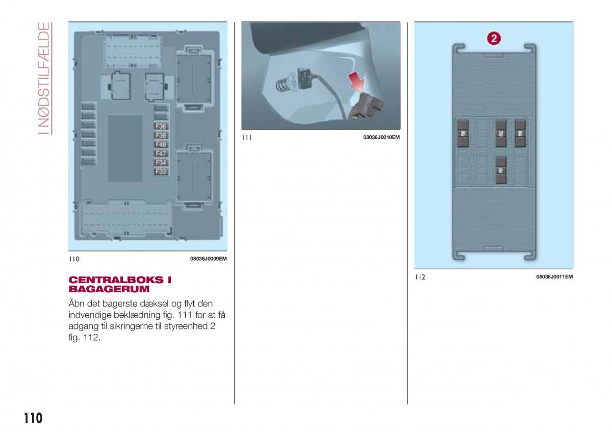 Fiat Tipo sedan Bilens instruktionsbog / page 112