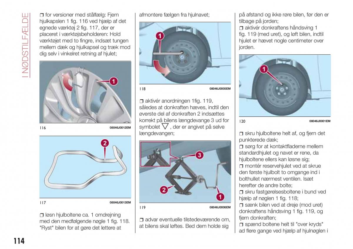 Fiat Tipo sedan Bilens instruktionsbog / page 116