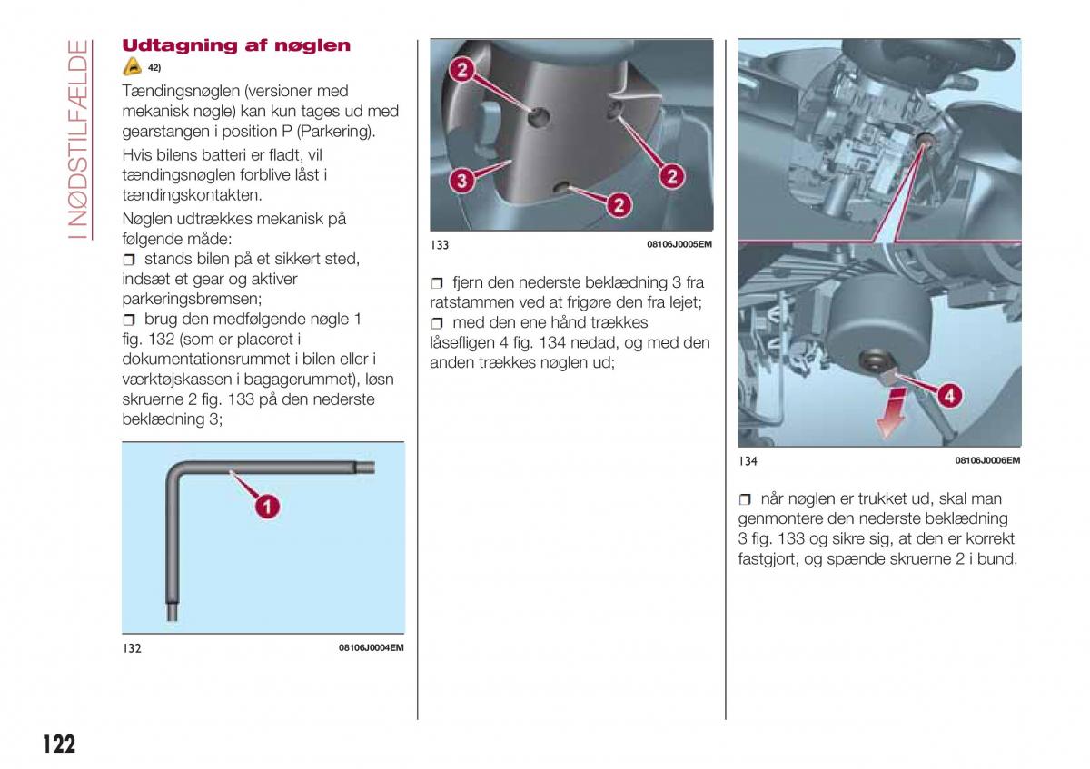 Fiat Tipo sedan Bilens instruktionsbog / page 124