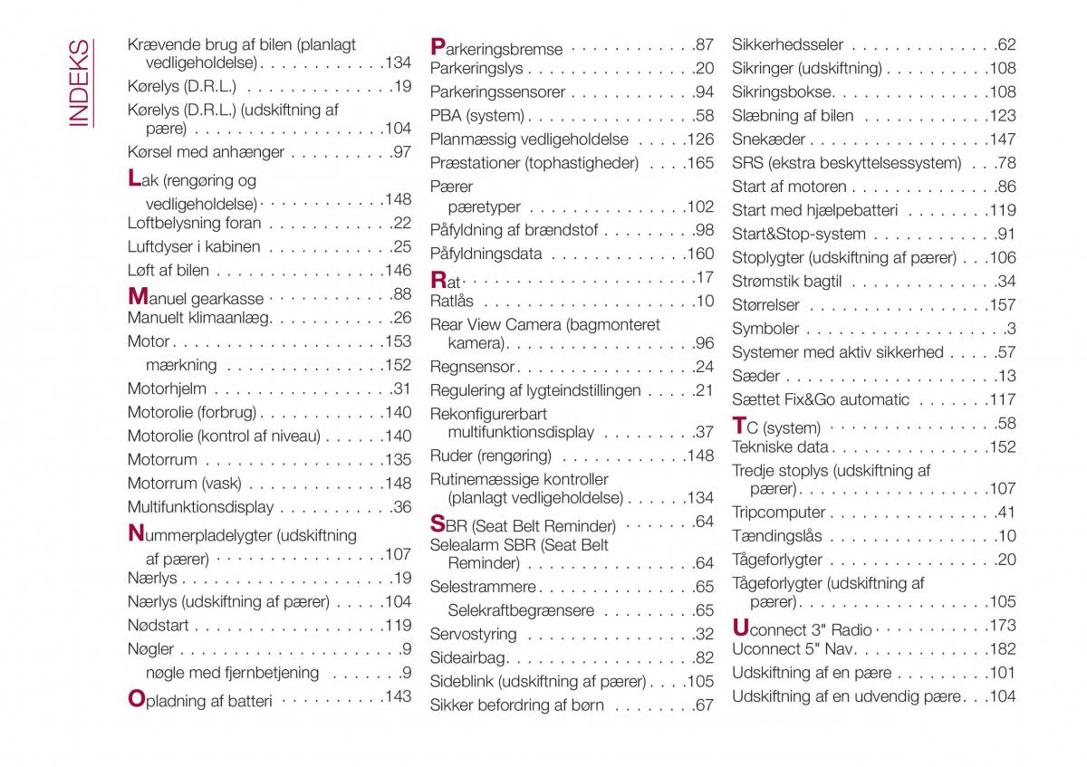 Fiat Tipo sedan Bilens instruktionsbog / page 204