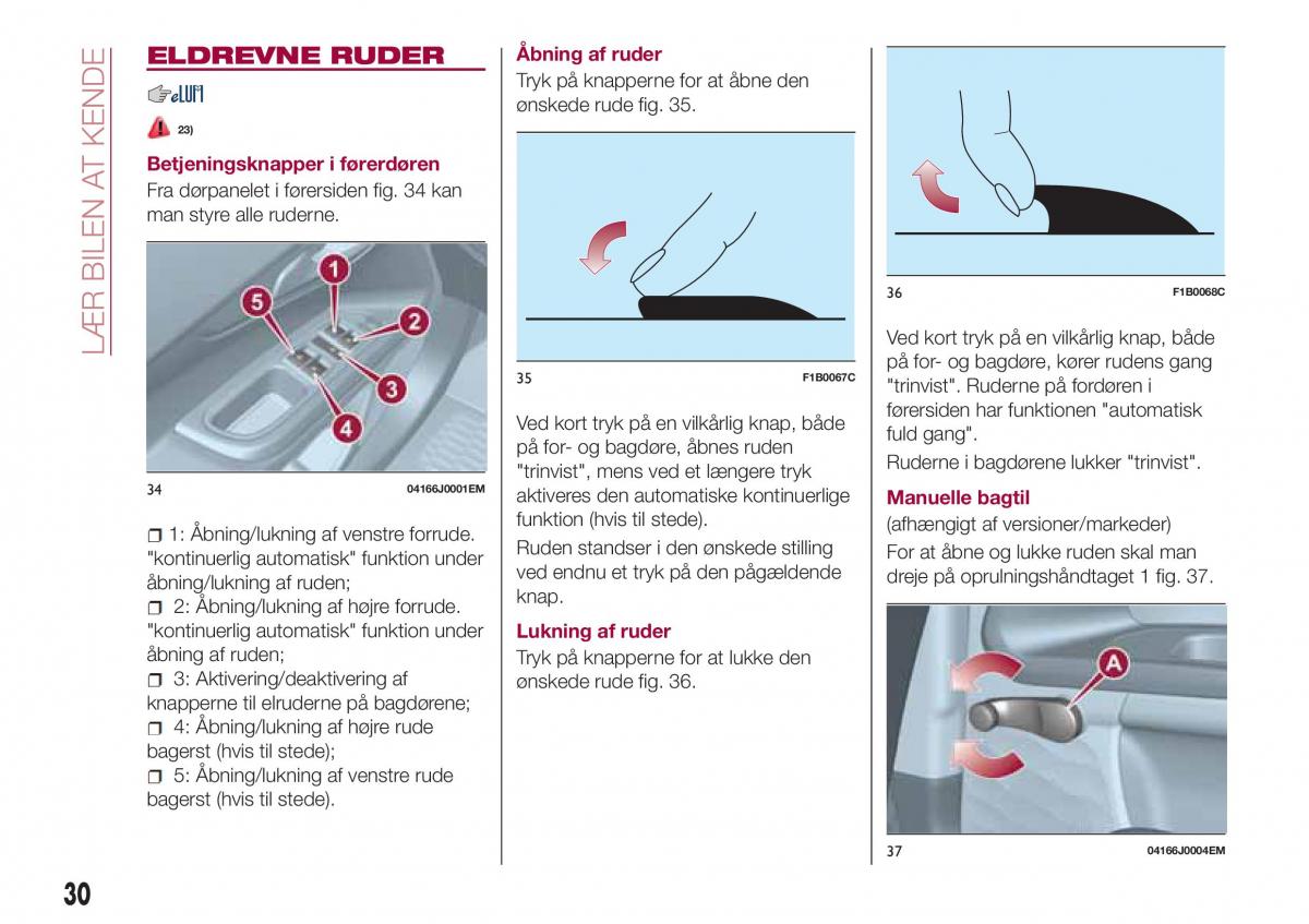 Fiat Tipo sedan Bilens instruktionsbog / page 32