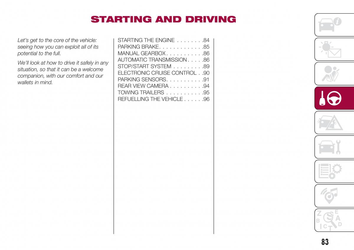 Fiat Tipo sedan owners manual / page 85