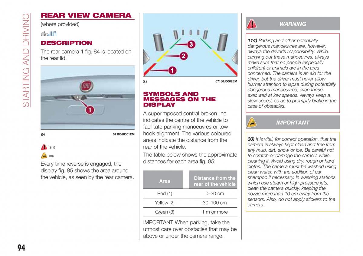 Fiat Tipo sedan owners manual / page 96