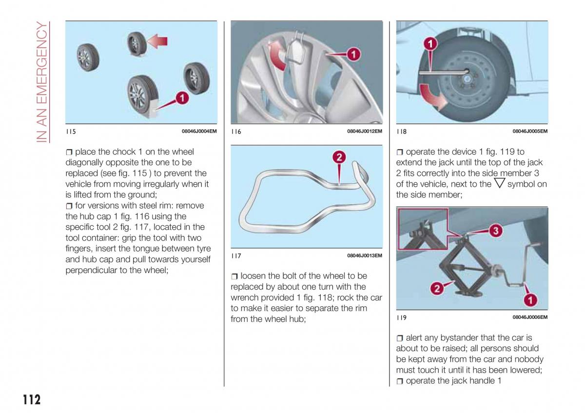 Fiat Tipo sedan owners manual / page 114