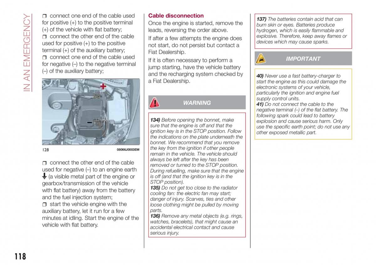 Fiat Tipo sedan owners manual / page 120