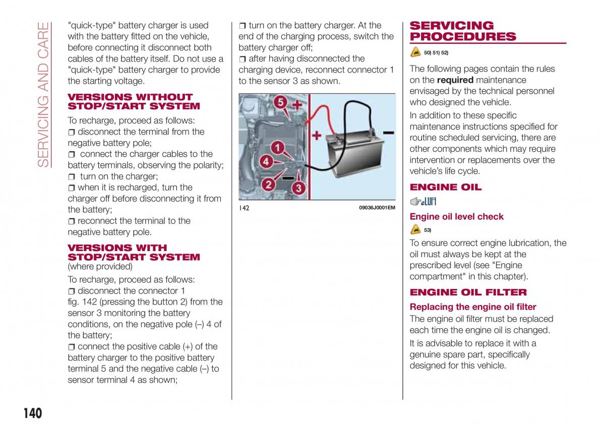 Fiat Tipo sedan owners manual / page 142