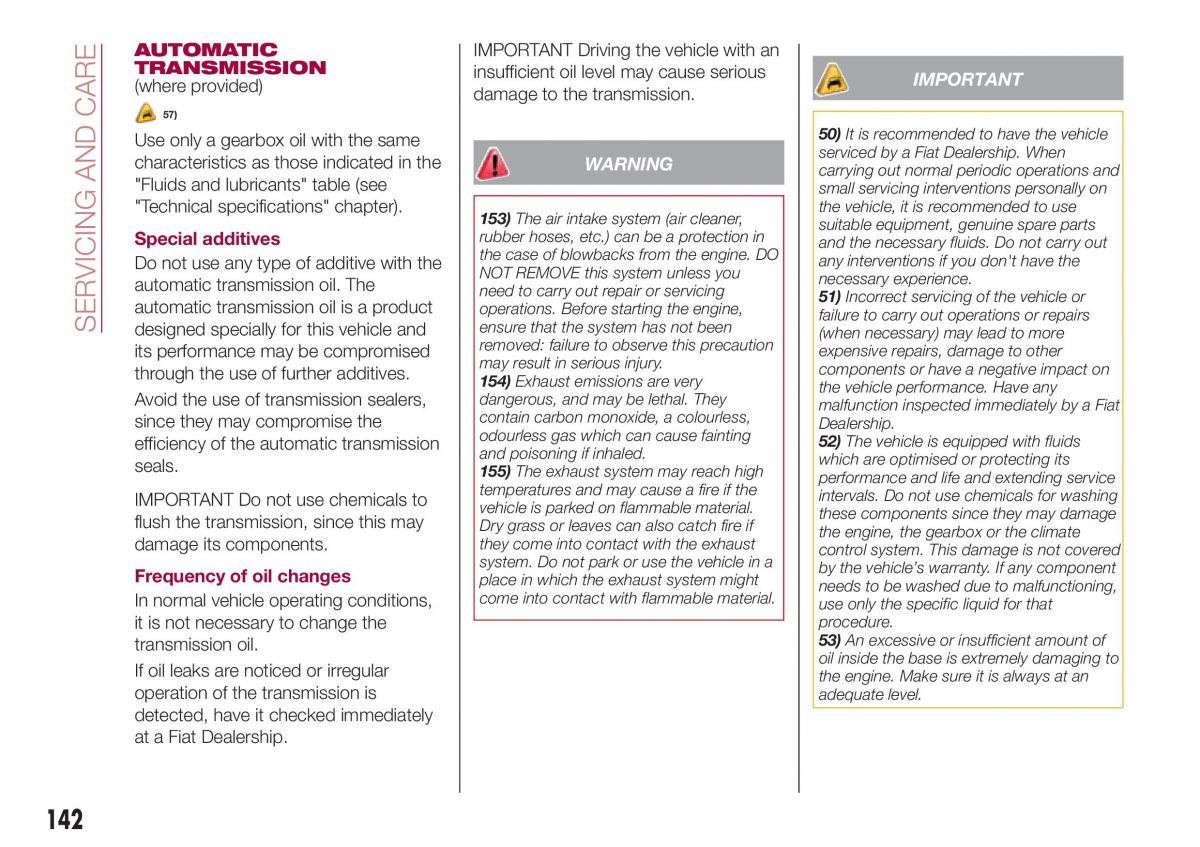 Fiat Tipo sedan owners manual / page 144
