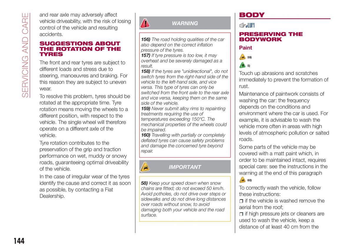 Fiat Tipo sedan owners manual / page 146