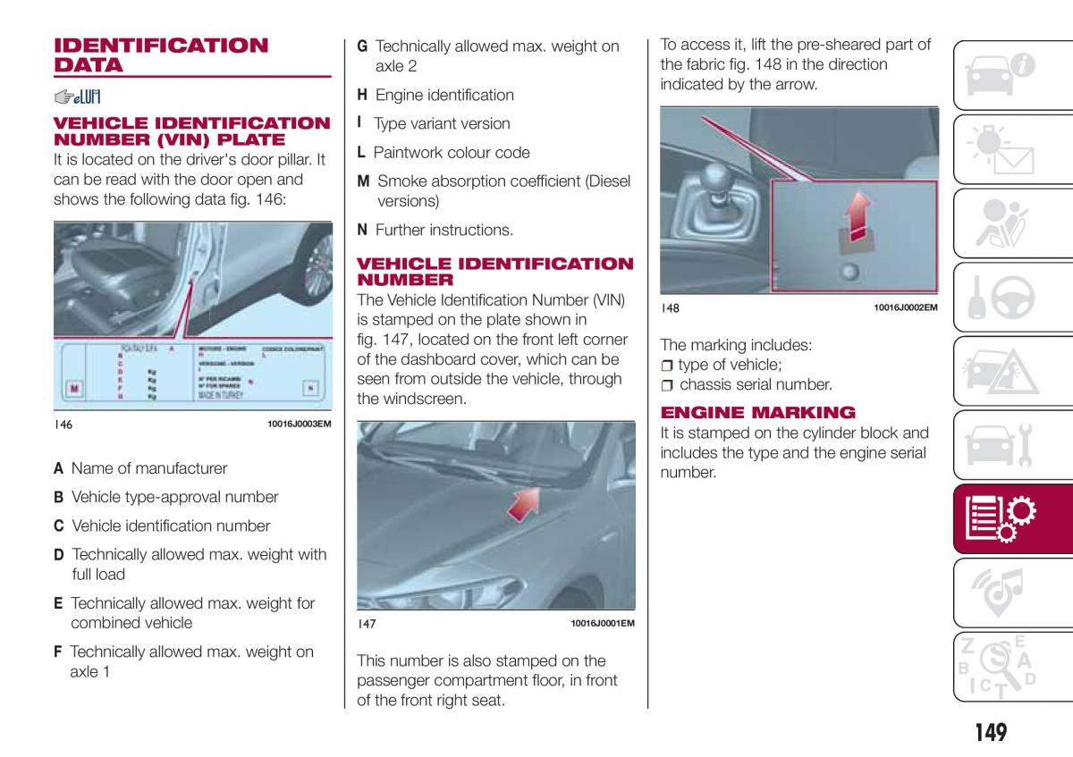 Fiat Tipo sedan owners manual / page 151