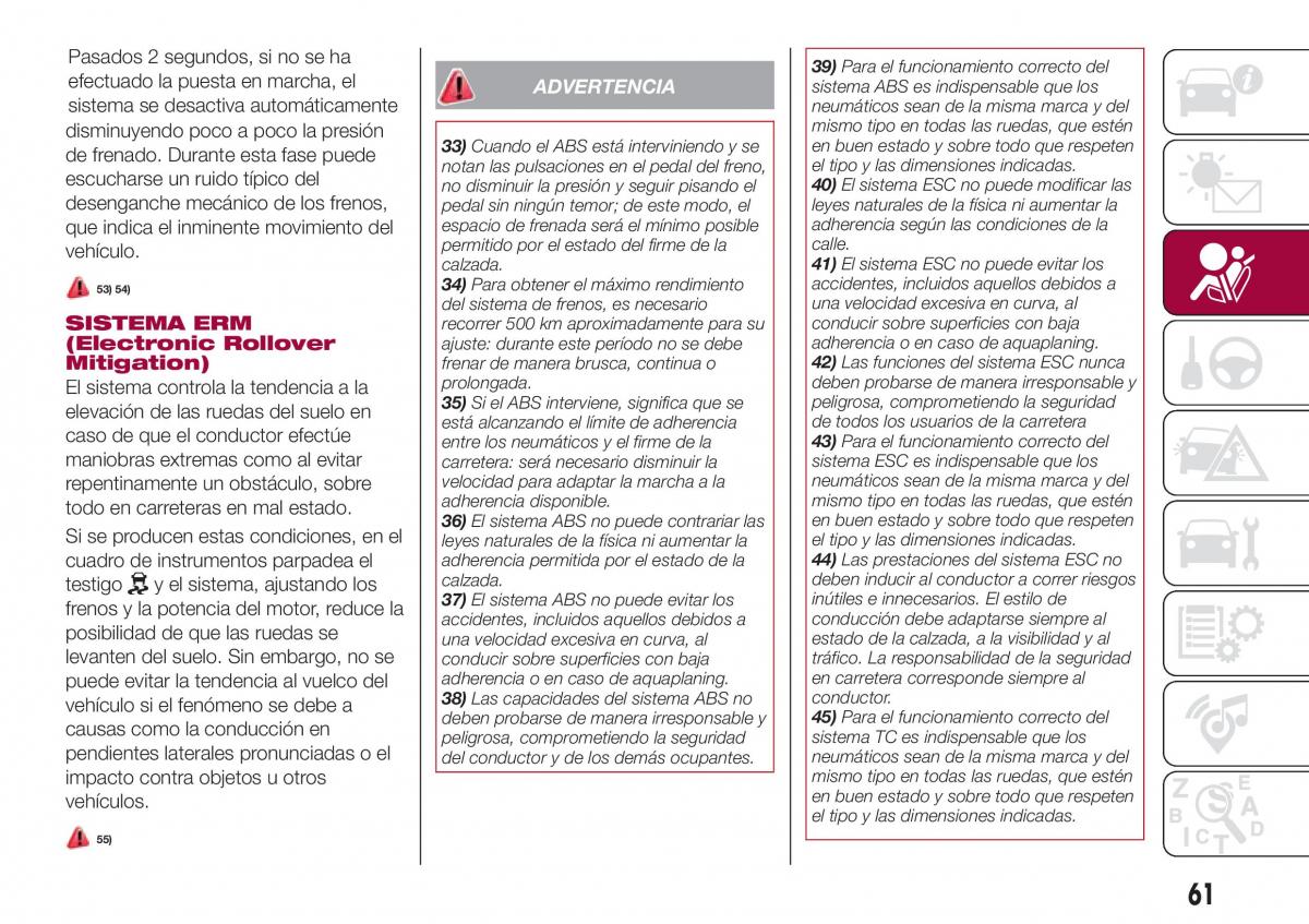 Fiat Tipo sedan manual del propietario / page 63