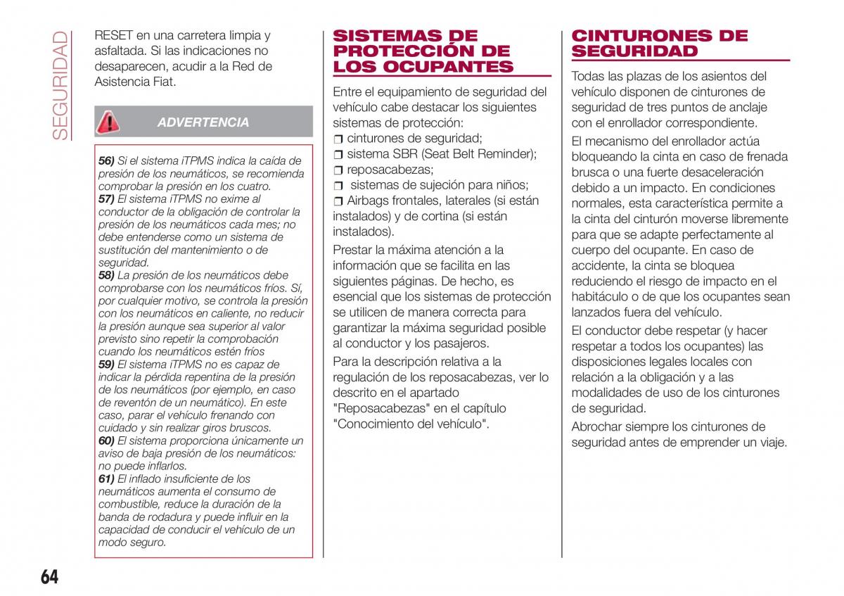 Fiat Tipo sedan manual del propietario / page 66