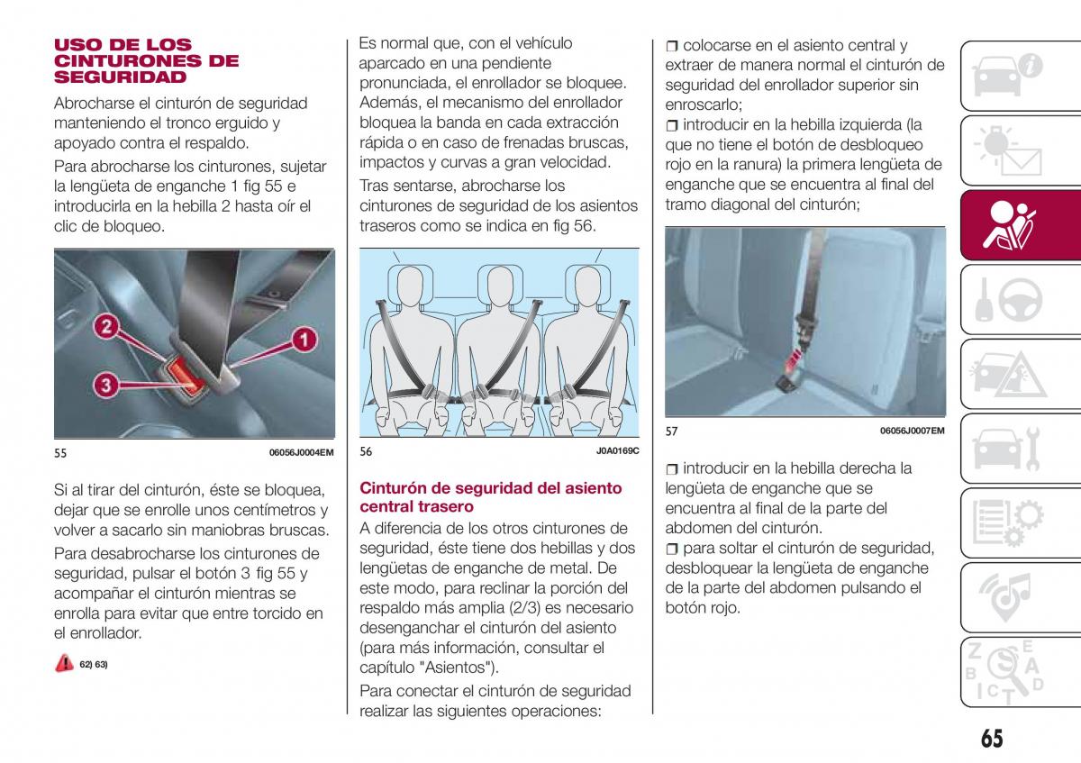 Fiat Tipo sedan manual del propietario / page 67