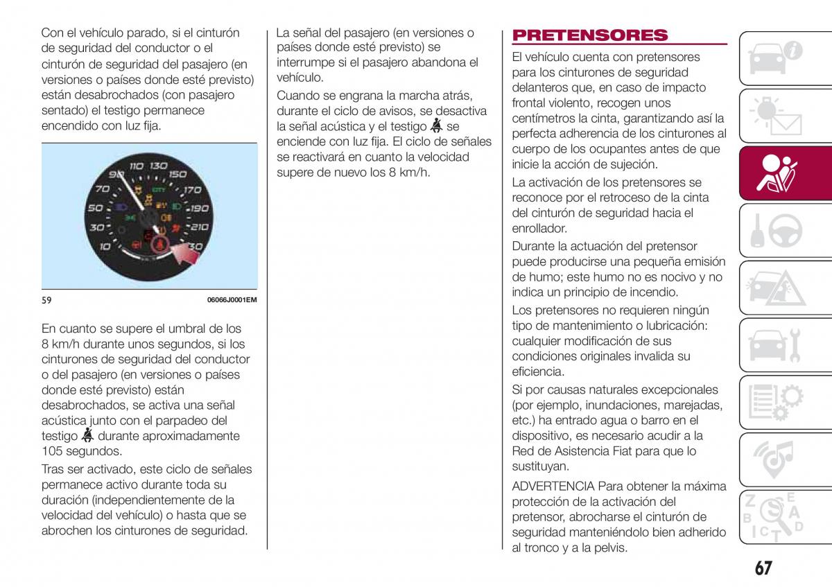 Fiat Tipo sedan manual del propietario / page 69